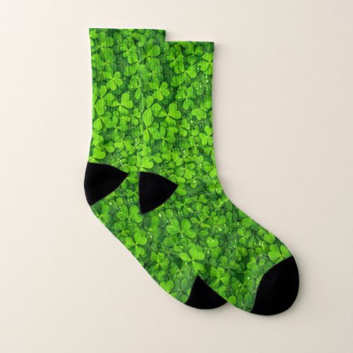 Shamrock green St Patricks Day Socks