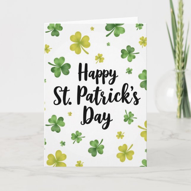 Shamrock Green Texture Card (Front)