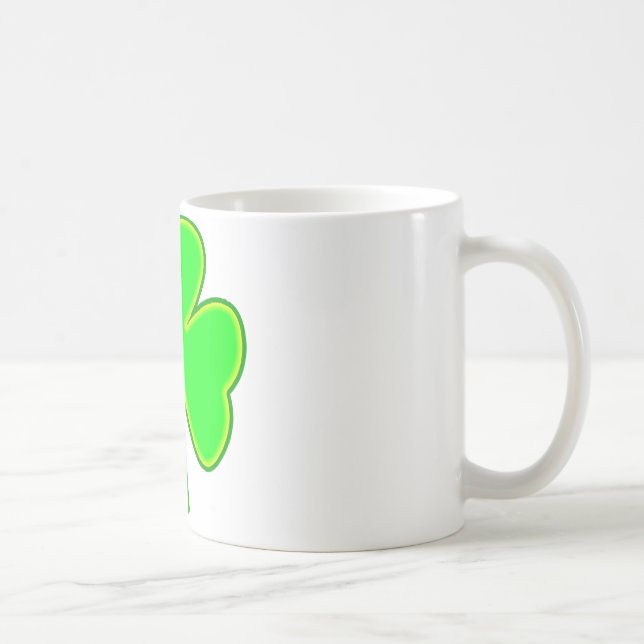 Shamrock Green Yellow The MUSEUM Zazzle Gifts Coffee Mug (Right)