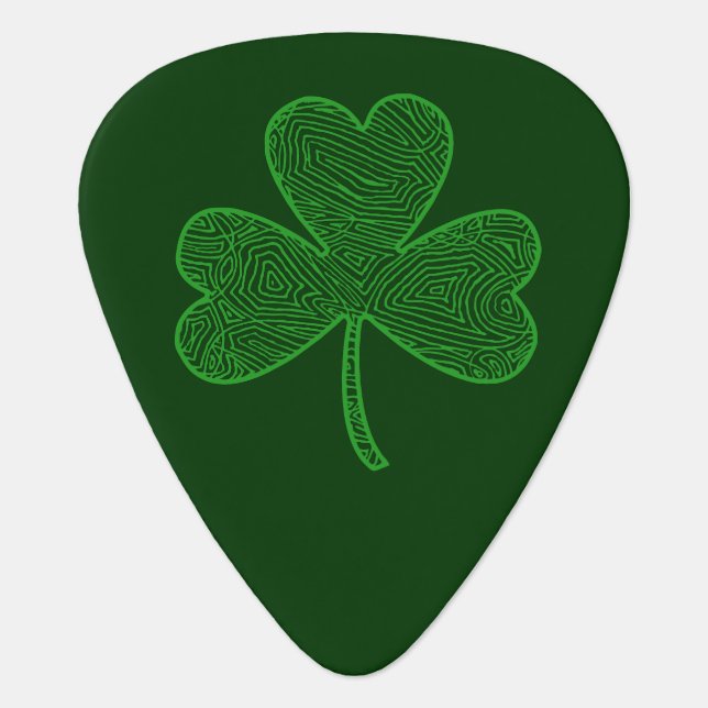 Shamrock Guitar Pick (Front)