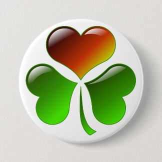 Shamrock Heart Button