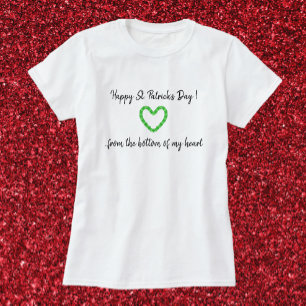 Shamrock Heart Happy St. Patrick's Day T-Shirt