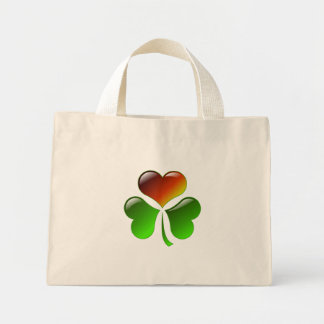 Shamrock Heart Mini Tote Bag
