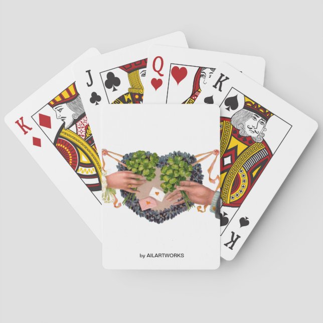 SHAMROCK HEART POKER CARDS (Back)