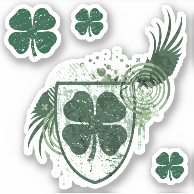 shamrock hi-fi crest sticker (Front)