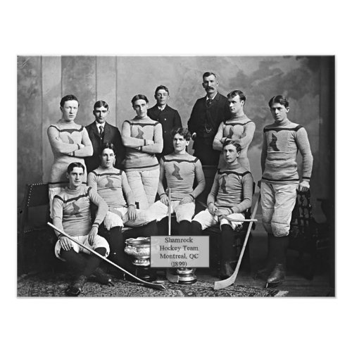 Shamrock Hockey Team Montreal QC 1899   Photo Print