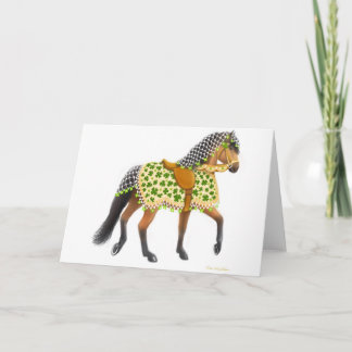 Shamrock Horse Greeting Card