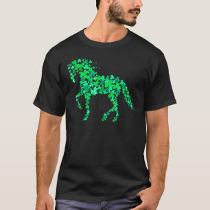 Shamrock Horse  St. Patricks Day  Horseshoe T-Shirt
