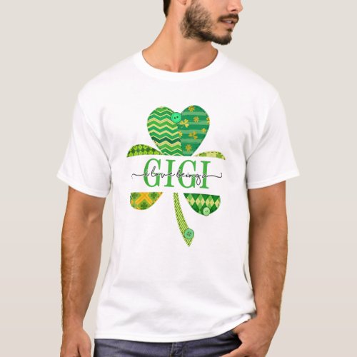Shamrock I Love Being Gigi St Patricks Day Irish M T_Shirt