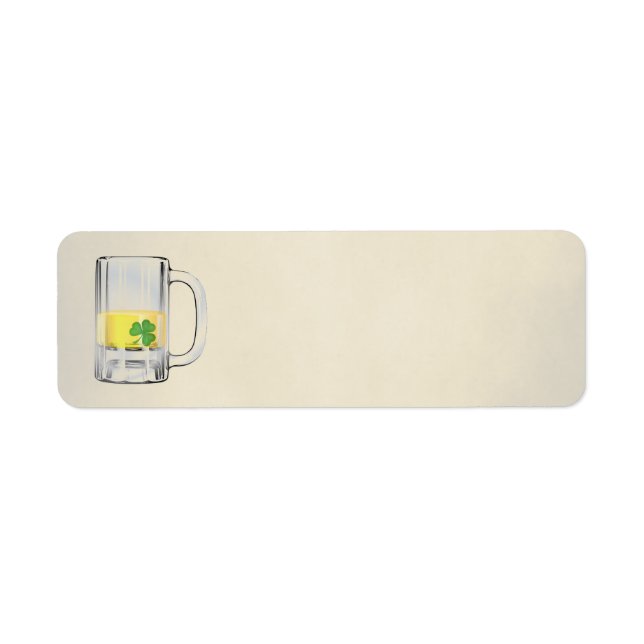 Shamrock in Beer Label (Front)