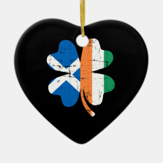 Shamrock Ireland Scotland scottish Ceramic Ornament