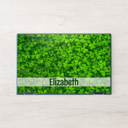 Shamrock Irish Add Name HP Laptop Skin