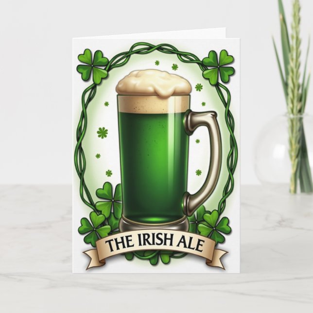 Shamrock Irish Ale Pattern Card (Front)