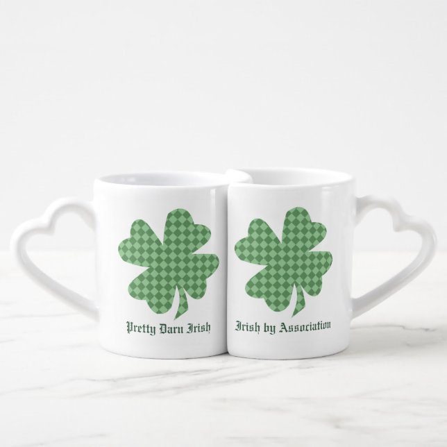 Shamrock Irish Coffee Mug Set (Front Nesting)