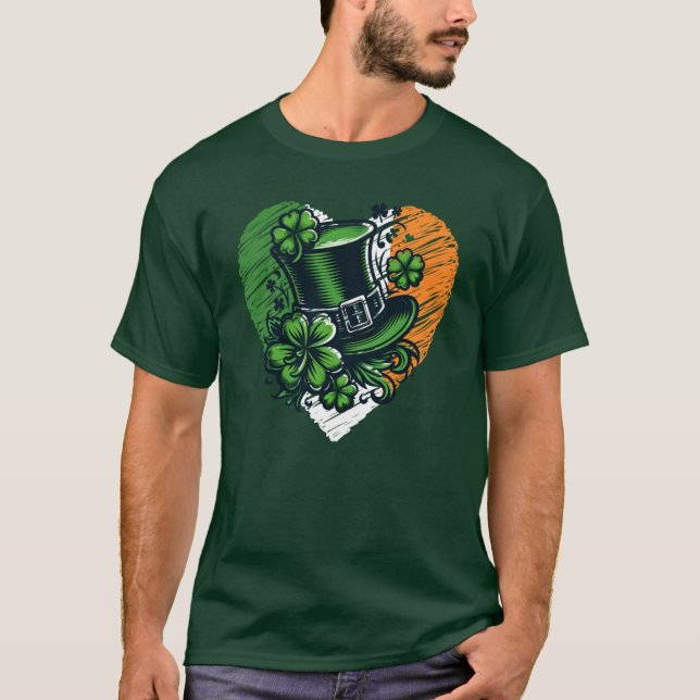 Shamrock Irish day Ireland T-Shirt (Front)