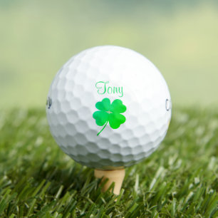 Shamrock Irish Green St. Patricks Day Golf Balls