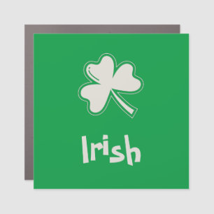 Shamrock Irish Happy St Patricks Day  Car Magnet