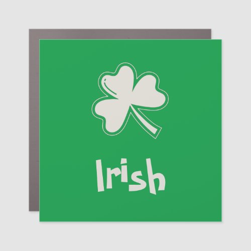 Shamrock Irish Happy St Patricks Day  Car Magnet