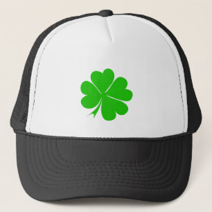 Shamrock & Irish lucky clover leaf fashion Trucker Hat