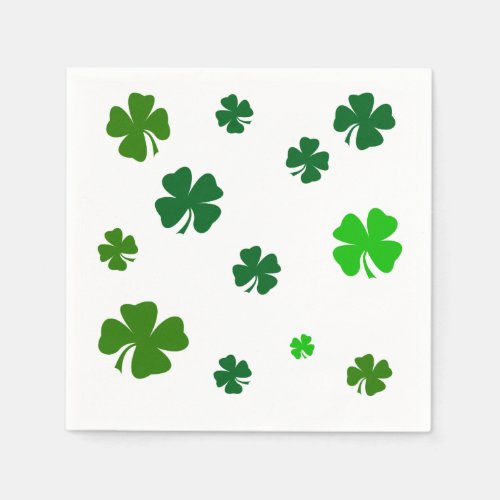 Shamrock Irish Saint Patricks Day Party Napkins