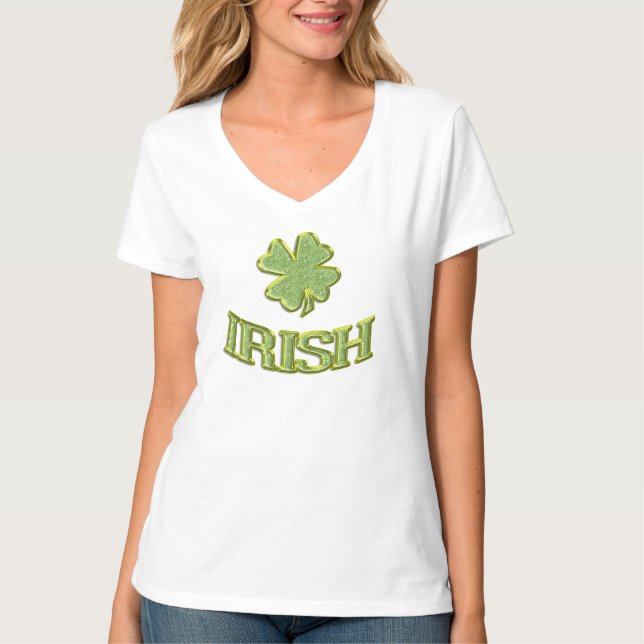 Shamrock Irish St. Patric's Day T-Shirt (Front)
