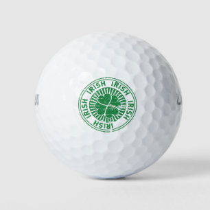 Shamrock Irish Stamp Golf Balls