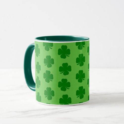 Shamrock Irish three lobed clove Mug