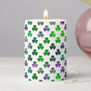 Shamrock Jewel Tone Green - Classic Pillar Candle