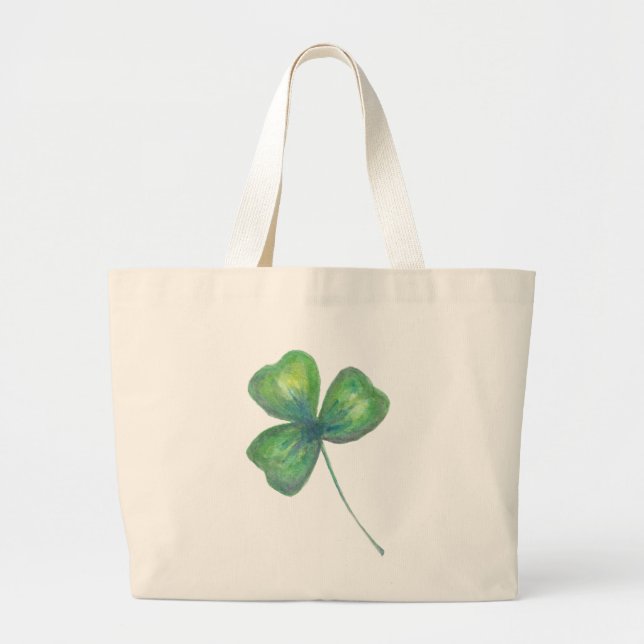 Shamrock Jumbo Tote Bag (Front)