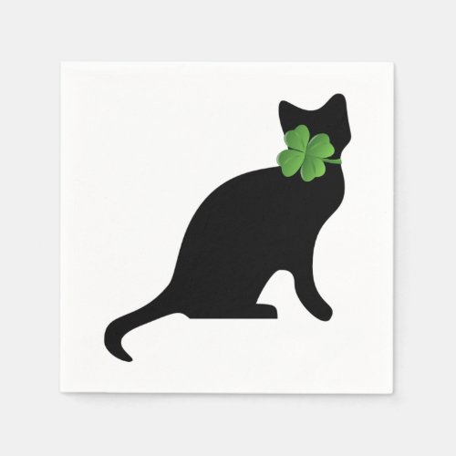 Shamrock Kitty Napkins