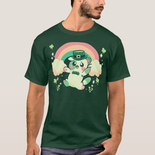 Shamrock Kitty T_Shirt