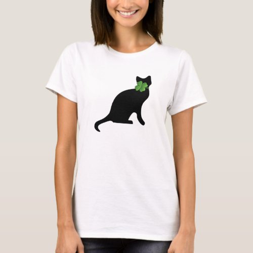 Shamrock Kitty T_Shirt