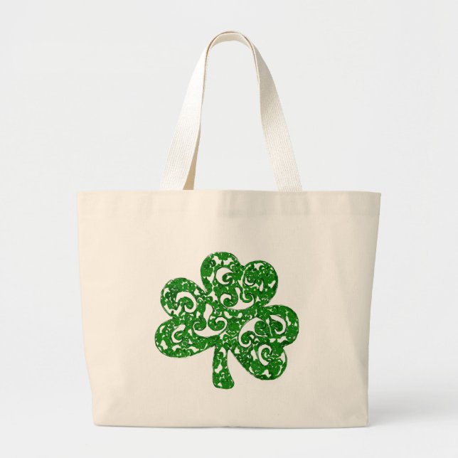 shamrock large tote bag (Front)