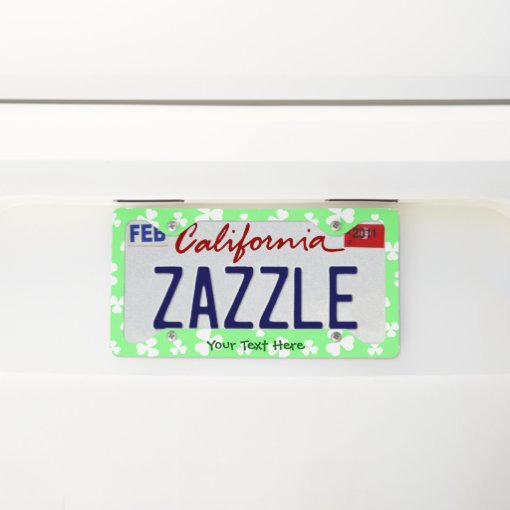 Shamrock License Plate Frame Zazzle