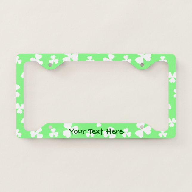 Shamrock License Plate Frame (Front)