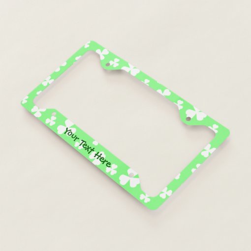 Shamrock License Plate Frame Zazzle
