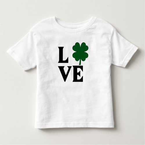 Shamrock Love Design  Toddler T_shirt