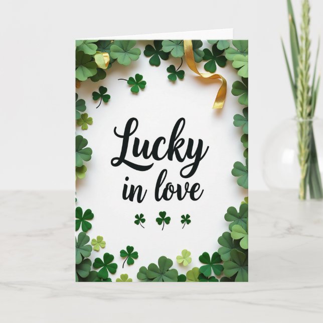 Shamrock Love Pattern Card (Front)