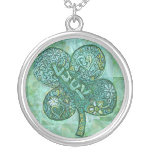 Shamrock Luck Silver Plated Necklace