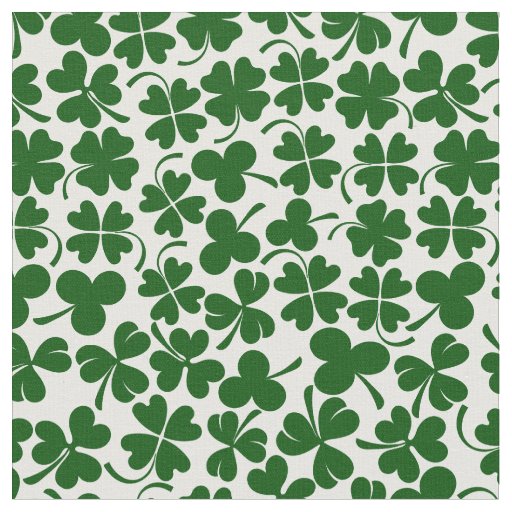 shamrock lucky clover fabric