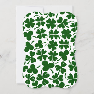 shamrock lucky clover invitation