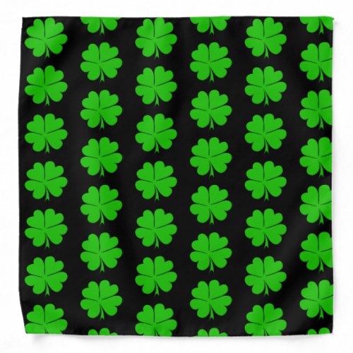 Shamrock  Lucky Clover Leaf Irish St Patrick Ban Bandana
