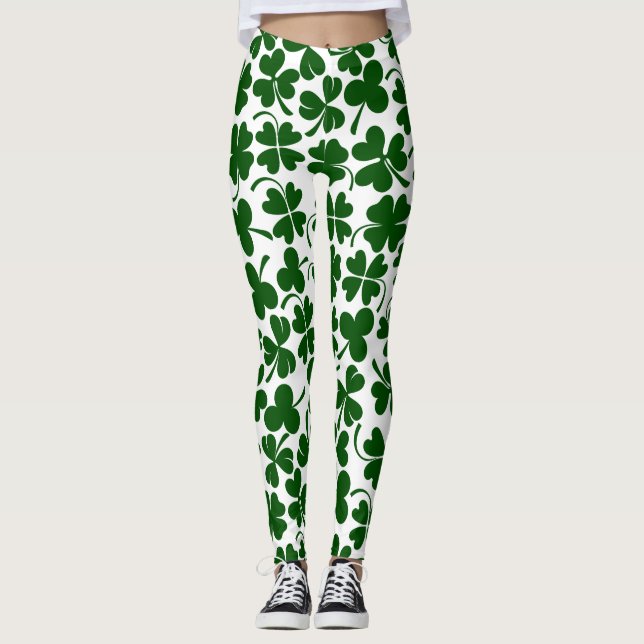 shamrock lucky clover leggings (Front)