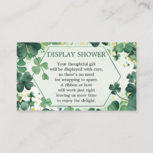 Shamrock Lucky in Love Bridal Display Shower Enclosure Card
