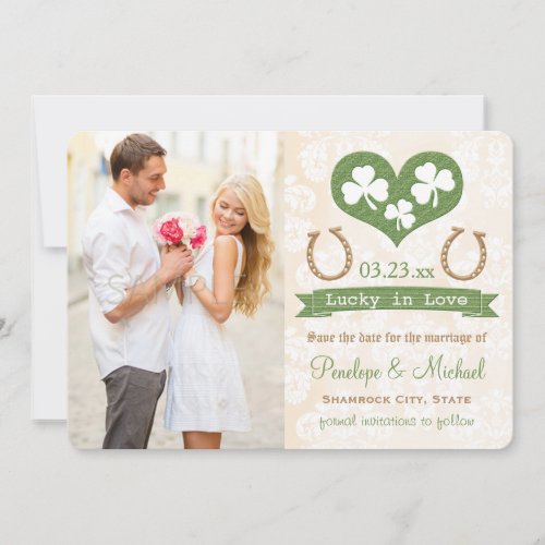 Shamrock Lucky In Love Save the Date