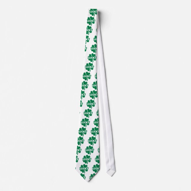 Shamrock lucky neck tie (Front)