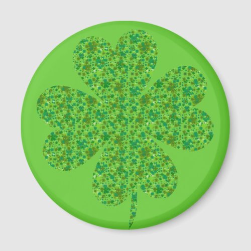 Shamrock Made of Shamrocks Tshirt Magnet