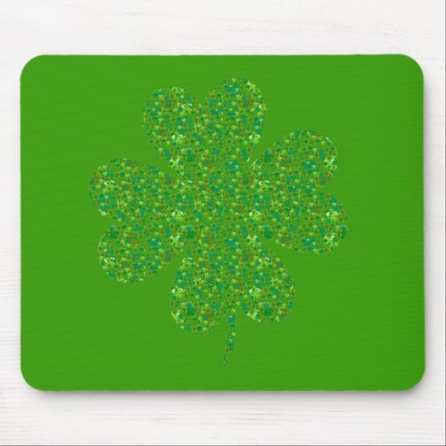 Shamrock Made of Shamrocks Tshirt Mouse Pad