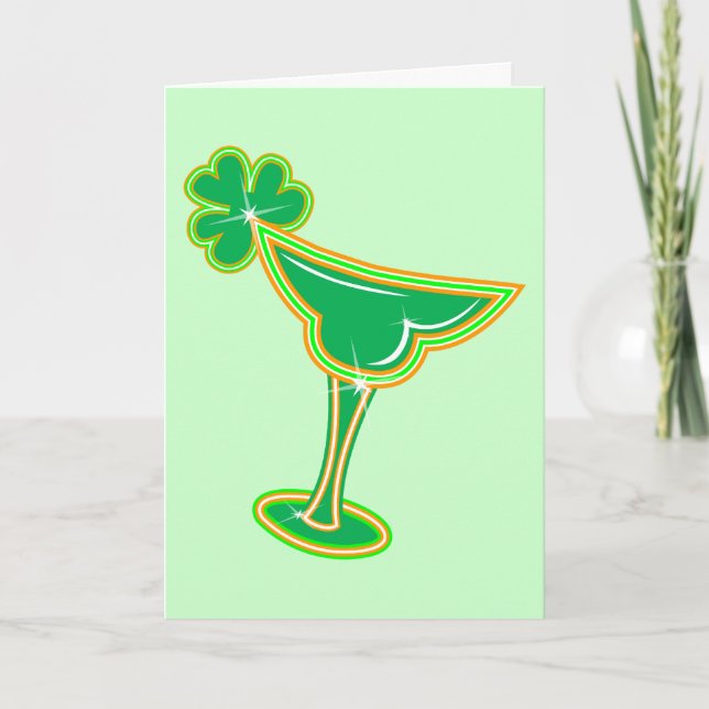 Shamrock Margarita Card (Front)