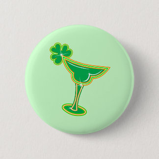 Shamrock Margarita Pinback Button